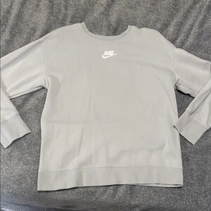Nike Light Gray Crewneck Sweater